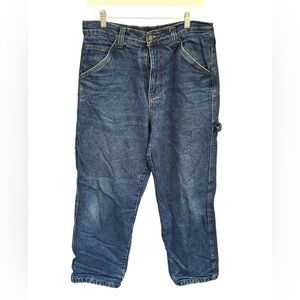 Smith’s Workwear Carpenter Jeans Blue Denim | Size 32x32 - Preloved